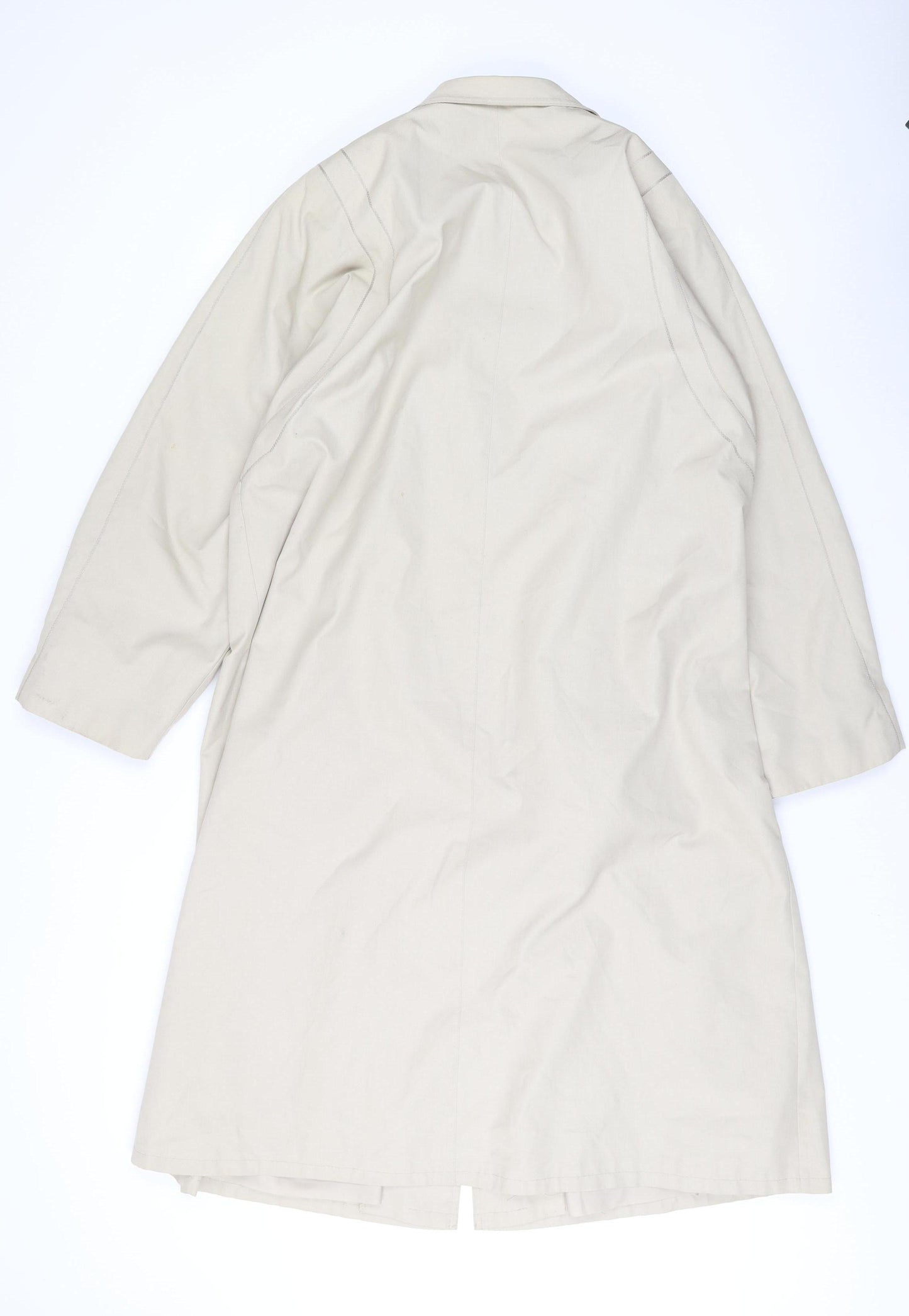 St Michael Women's Beige Long Coat Size 16 Vintage