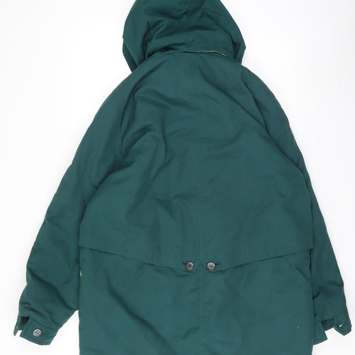 David Barry Women's Green Parka Jacket Size 14