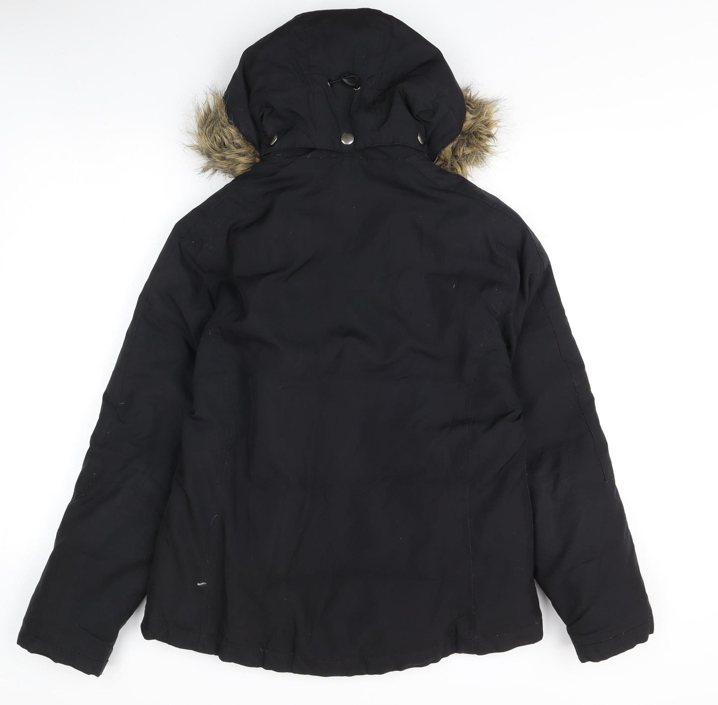 Alfani Women's Black Puffer Jacket with Hood, Size S