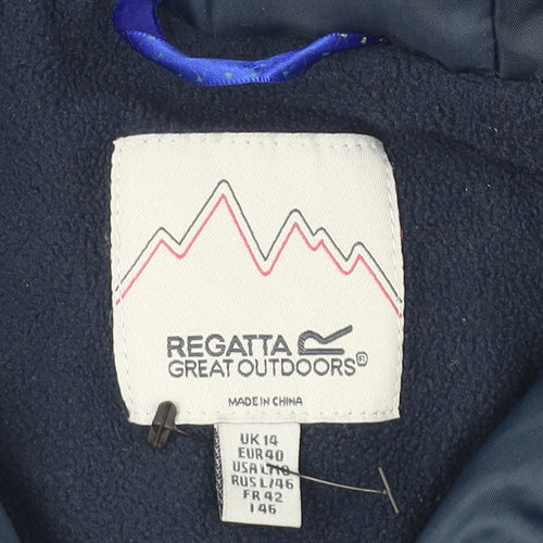 Regatta Great Outdoors Blue Women’s Parka Jacket Size 14