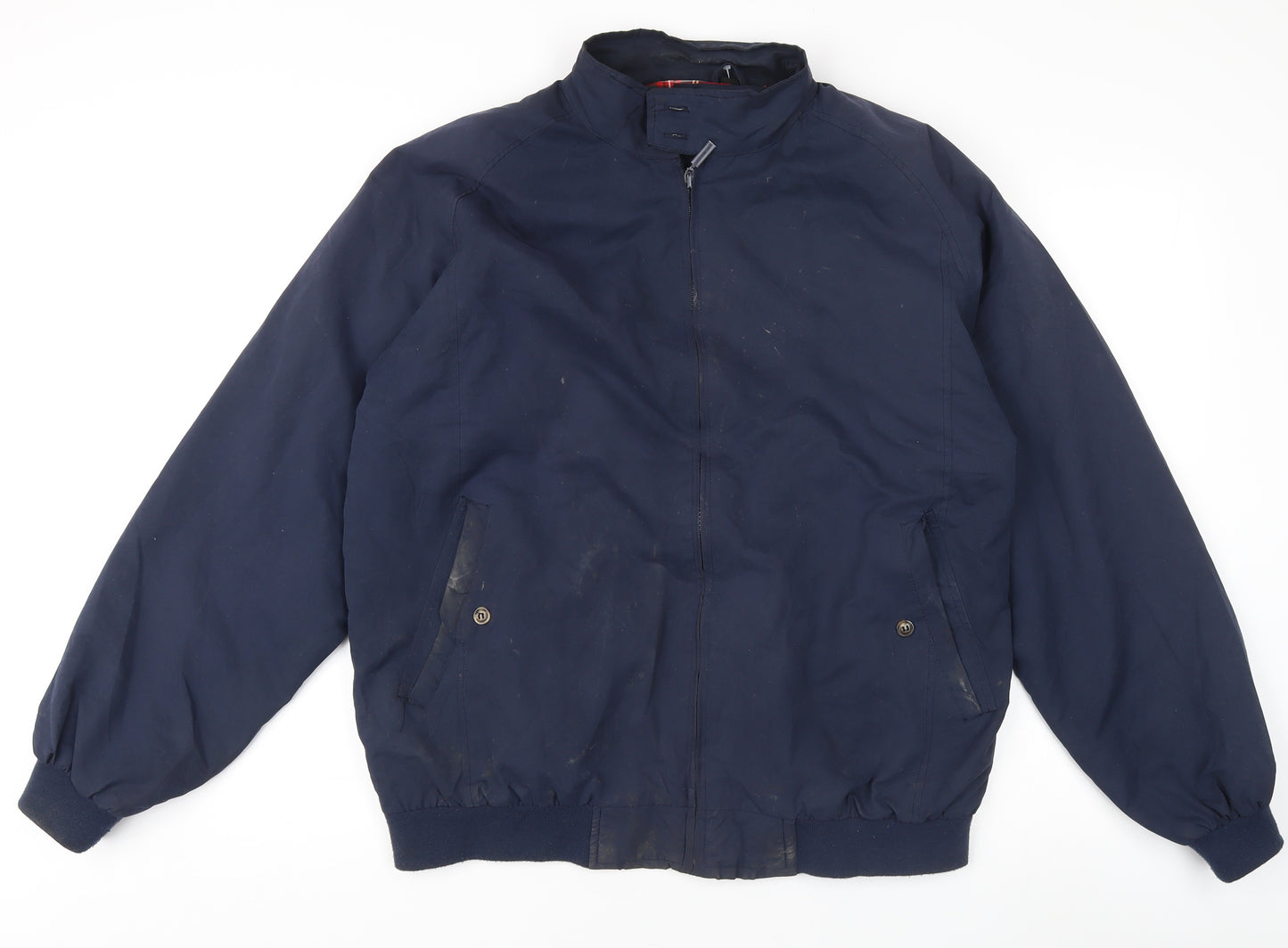 Carabou Men's Blue Bomber Jacket with Zipped Pockets