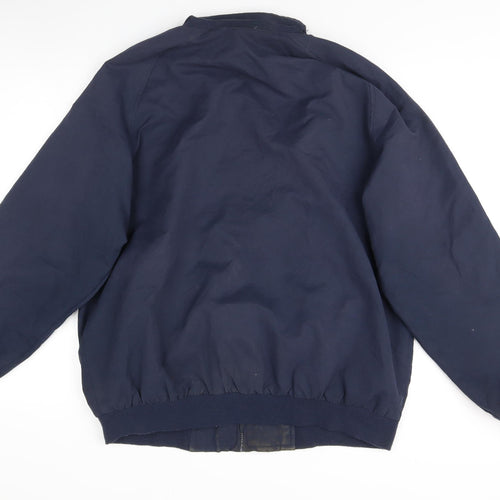 Carabou Men's Blue Bomber Jacket with Zipped Pockets