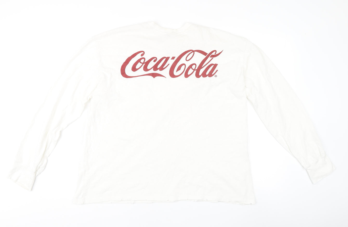 Zara Coca-Cola Unisex White T-Shirt Medium