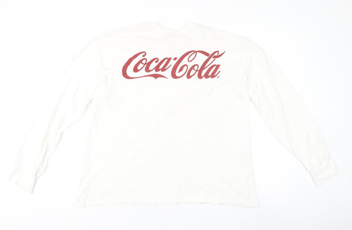 Zara Coca-Cola Unisex White T-Shirt Medium