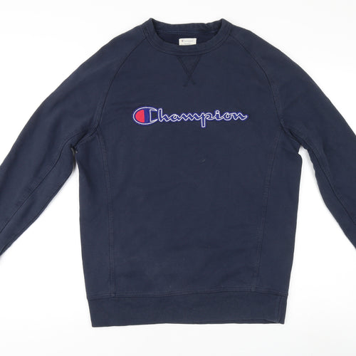 Champion Unisex Blue Medium Pullover Jumper