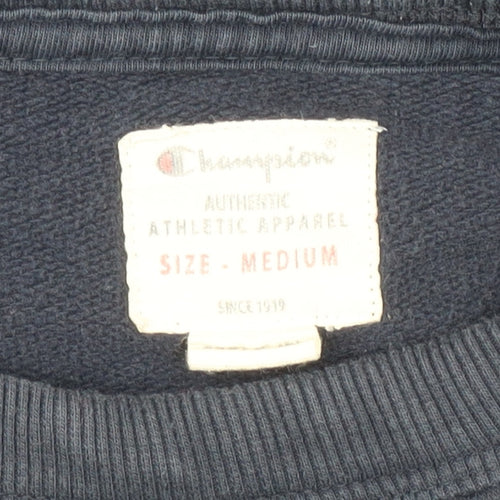 Champion Unisex Blue Medium Pullover Jumper