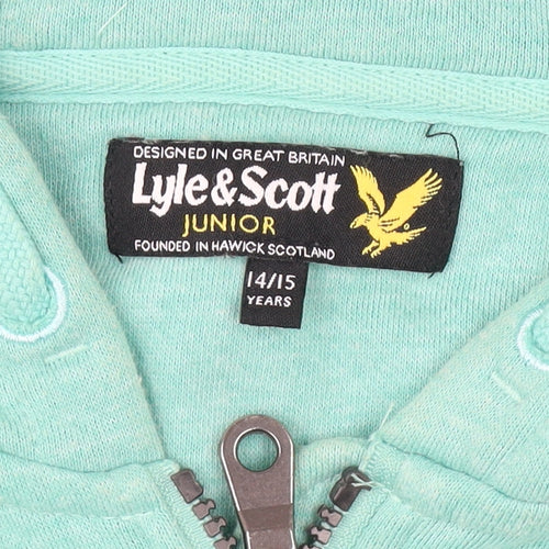 Lyle & Scott Boys Green Hooded Jacket 14 Years