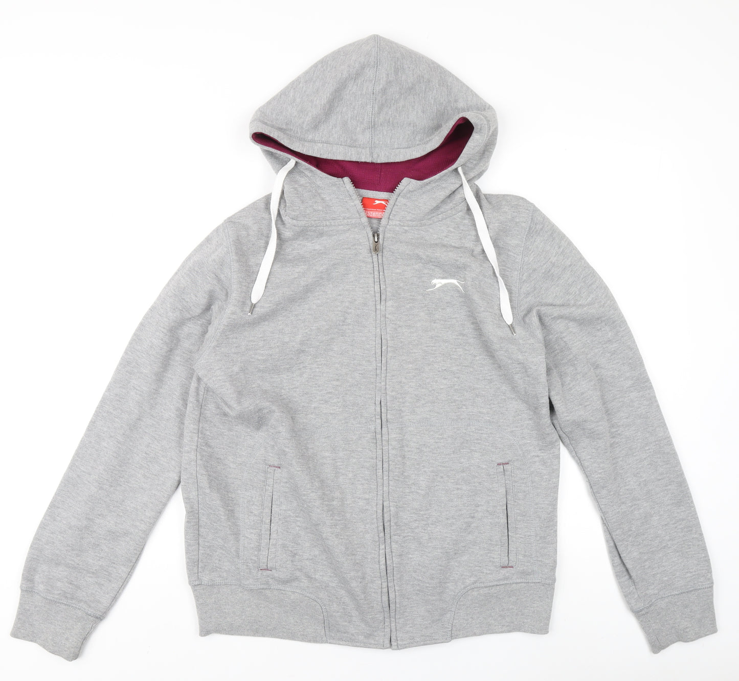 Slazenger Men's Grey Hooded Basic Jacket Size 16