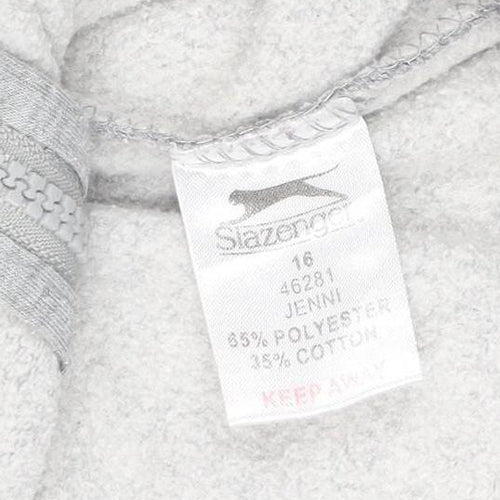 Slazenger Men's Grey Hooded Basic Jacket Size 16