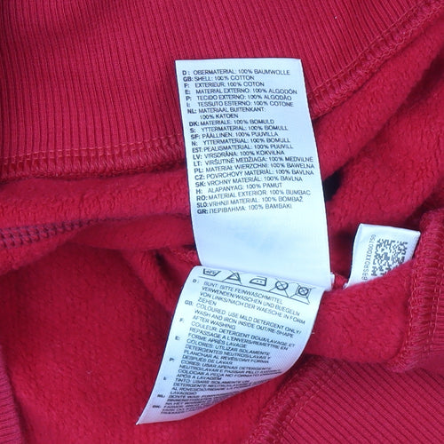 Adidas Women's Red Pullover Hoodie Jumper Size 10