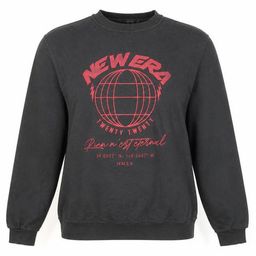 Missguided Women's Black Pullover Jumper, Regular Fit, Graphic Design