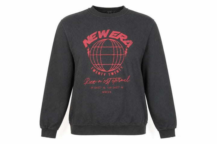 Missguided Women's Black Pullover Jumper, Regular Fit, Graphic Design