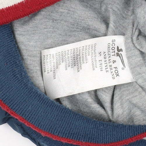 Scott & Fox Boys Blue Track Jacket, Size 10 Years