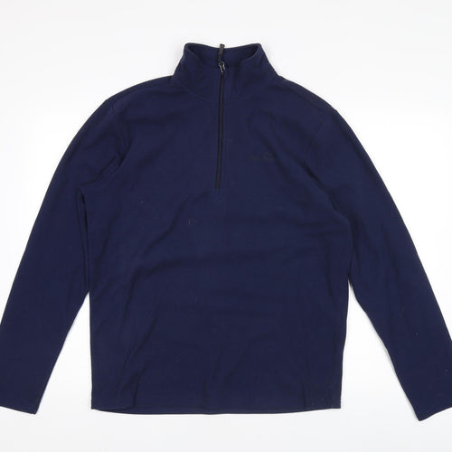 Peter Storm Men's Blue 1/4 Zip Fleece Jacket Size M