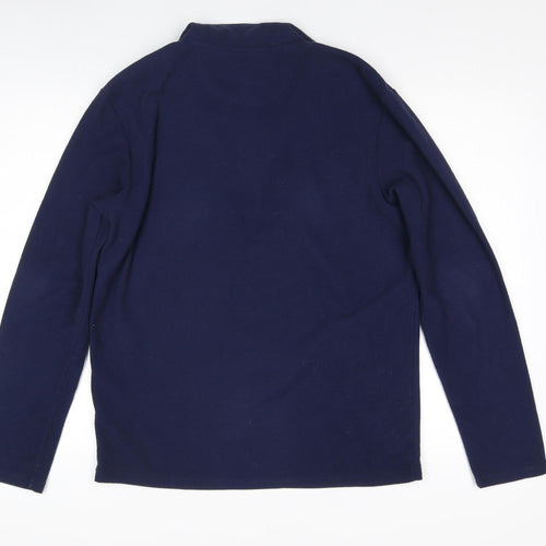 Peter Storm Men's Blue 1/4 Zip Fleece Jacket Size M