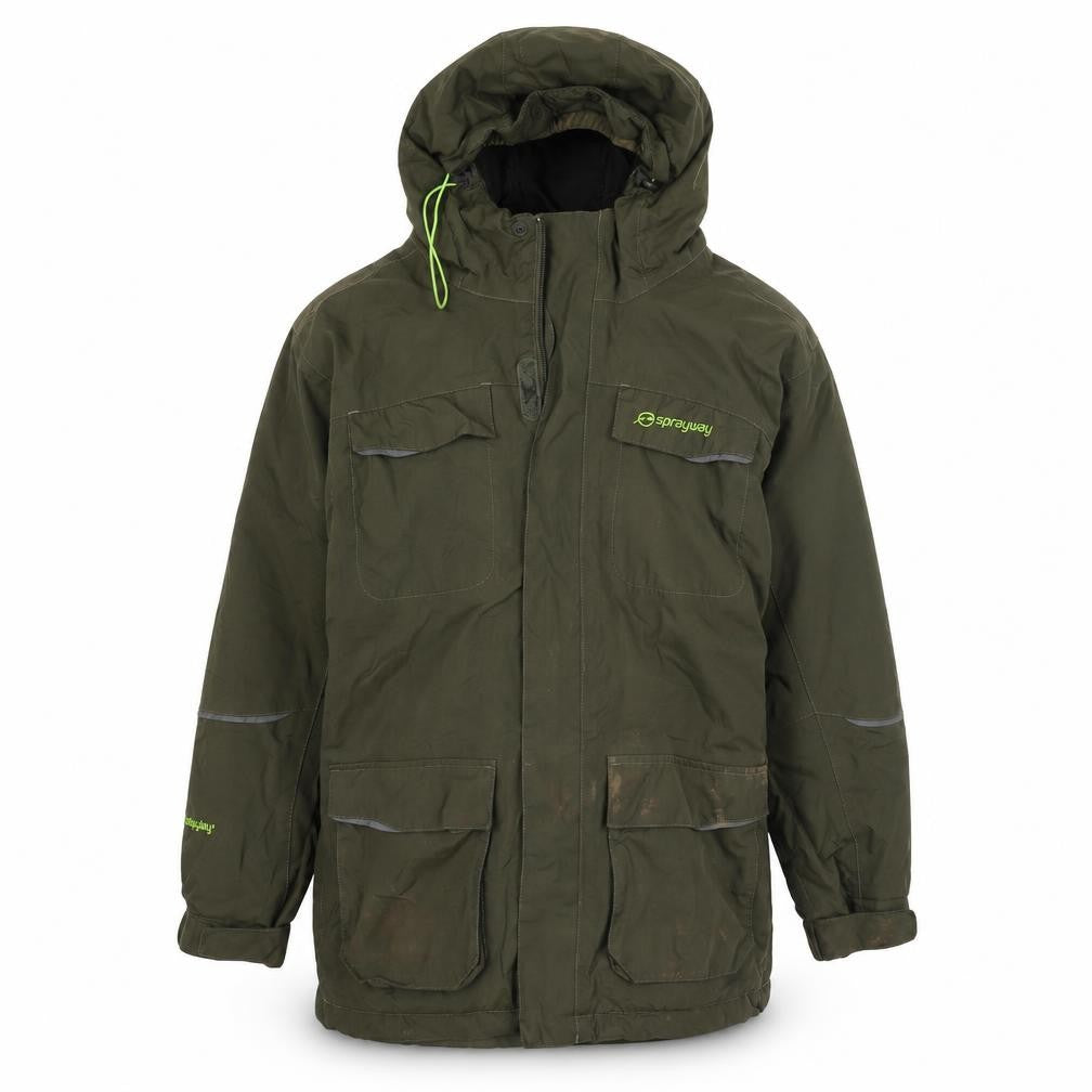 Sprayway Boys Green Parka Coat 11 Years Waterproof Hooded