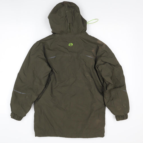 Sprayway Boys Green Parka Coat 11 Years Waterproof Hooded