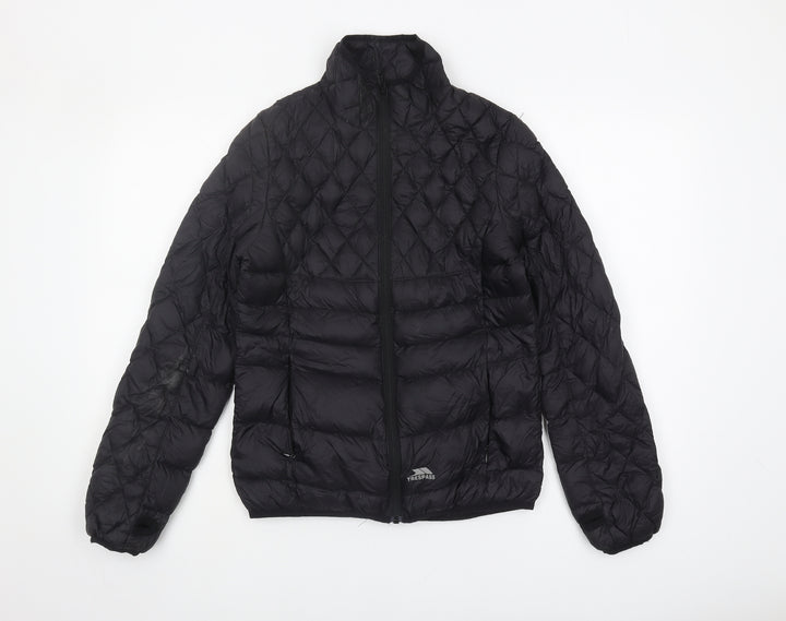 Trespass Women's Black Puffer Jacket, Size S
