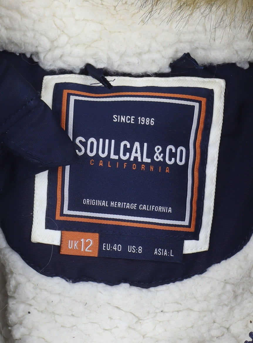 SoulCal & Co Women's Blue Puffer Jacket Size 12
