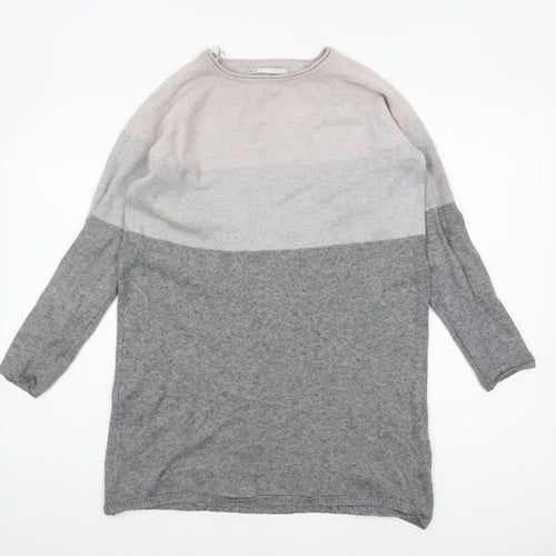 ONLY Women's Grey Pullover Jumper, S, Long Sleeve