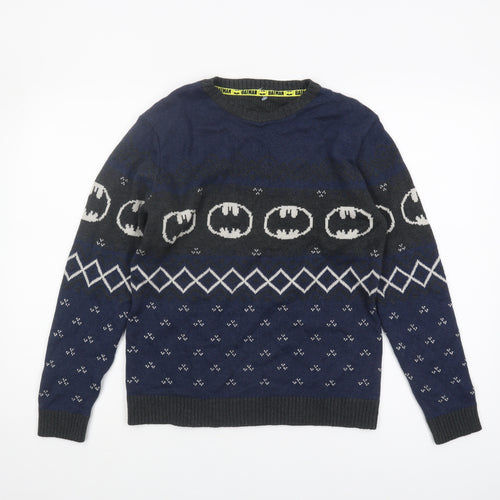 Marks and Spencer Boys' Blue Batman Jumper 13-14 Years