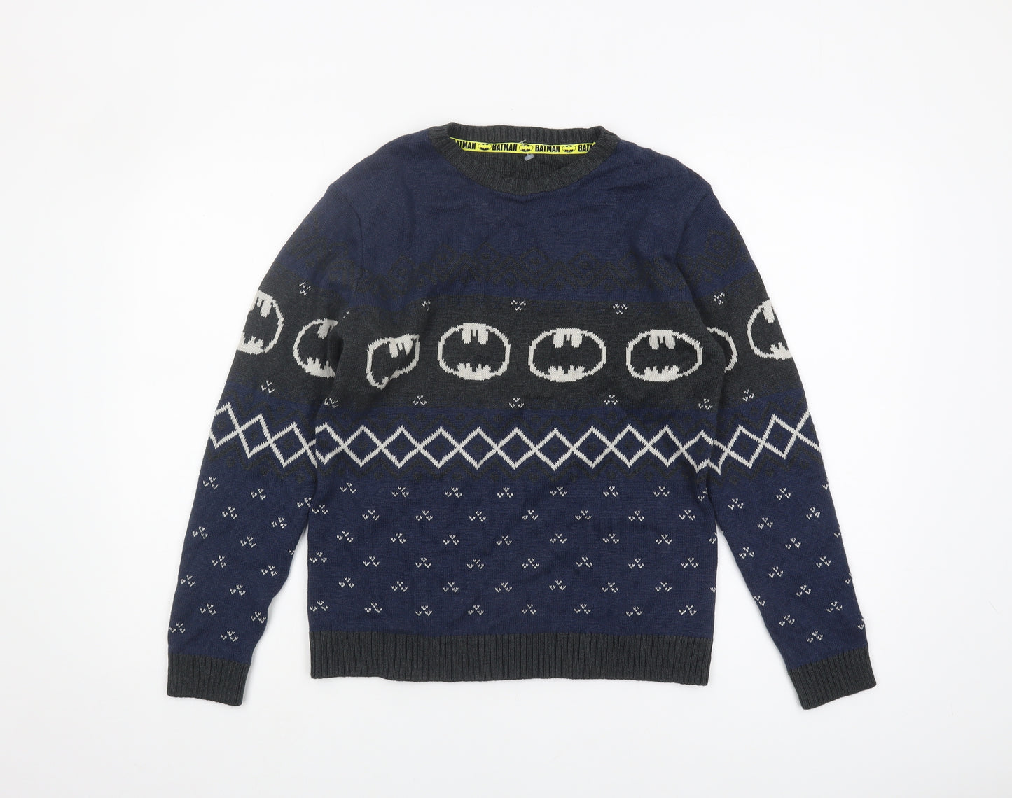 Marks and Spencer Boys' Blue Batman Jumper 13-14 Years