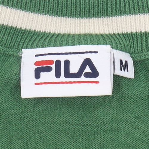 FILA Women's Green Cotton Sports Vest M