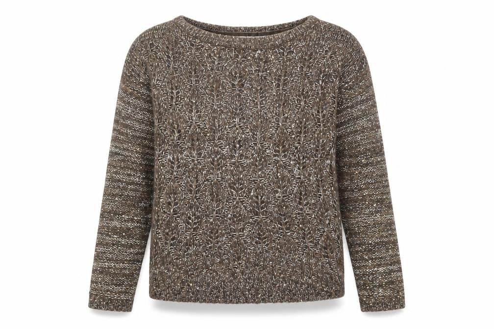 RJR.John Rocha Women's Brown Sequin Pullover Jumper Size 10