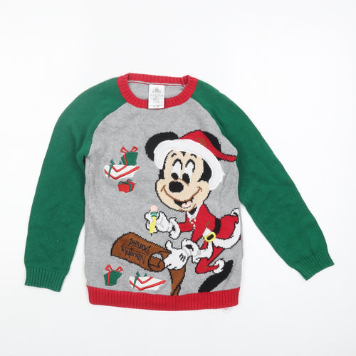 Disney Boys Multicoloured Christmas Jumper Size 7-8 Years
