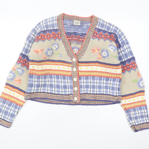 Next Multicoloured Women's Cardigan M V-Neck Style
