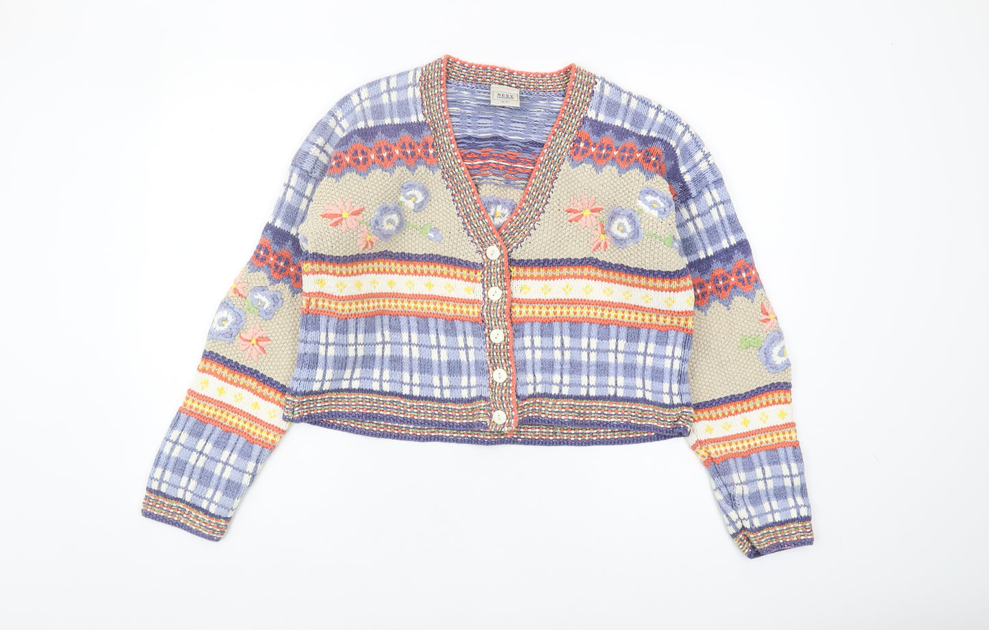 Next Multicoloured Women's Cardigan M V-Neck Style