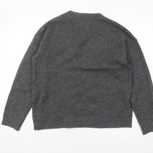 Next Women's Grey Sequin Pullover Jumper, Size M