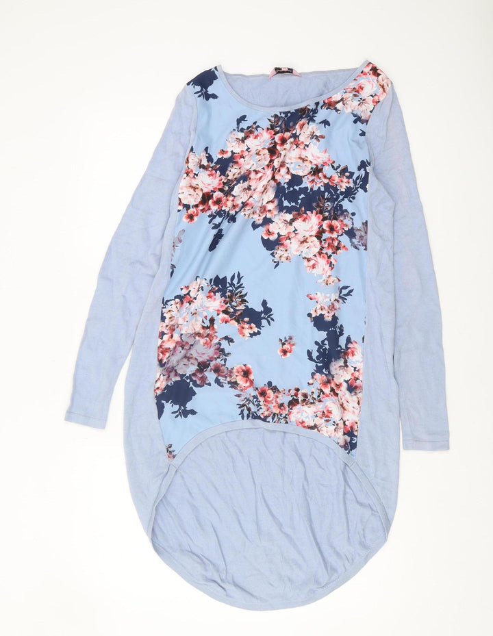 Phase Eight Women's Blue XS Tunic Jumper, Floral Jersey