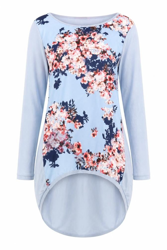 Phase Eight Women's Blue XS Tunic Jumper, Floral Jersey