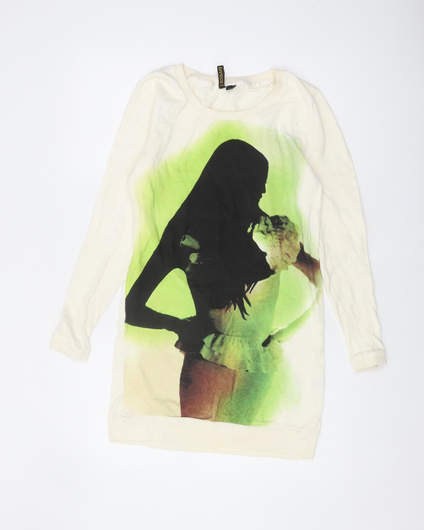 H&M Ivory Women's Jumper, Size 12, Long Sleeve