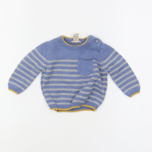 Monsoon Blue Unisex Baby Jumper, 0-3 Months