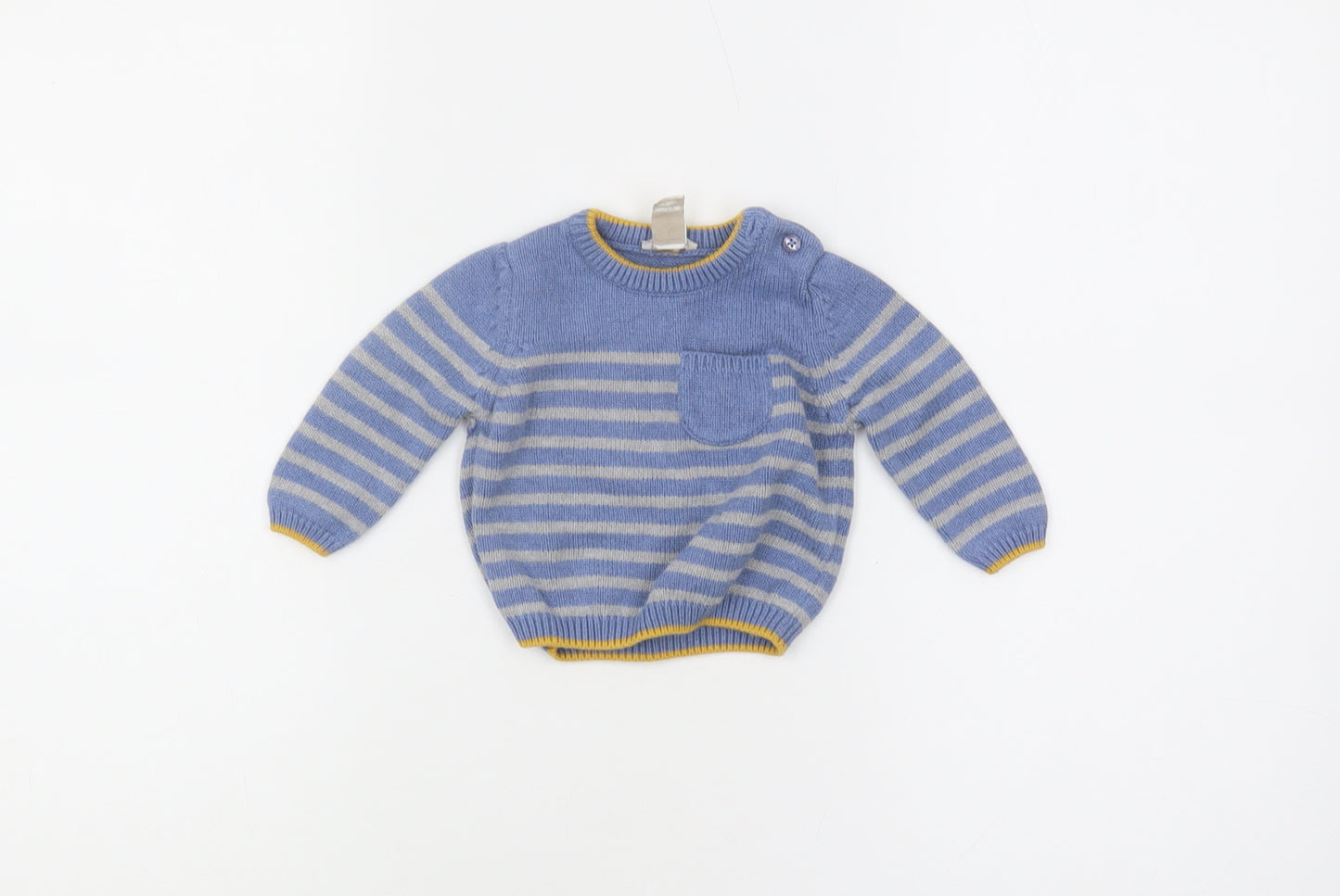 Monsoon Blue Unisex Baby Jumper, 0-3 Months