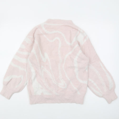 Angel & Rocket Teens Pink Pullover Jumper Size 12Y