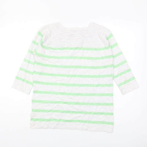 Bassini Women's Green Striped Jumper S/M