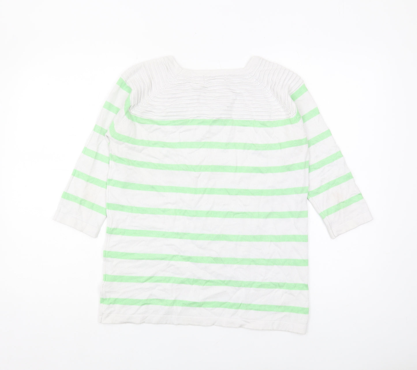 Bassini Women's Green Striped Jumper S/M