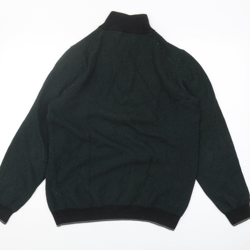 Marks and Spencer Men's Medium Green High Neck Jumper