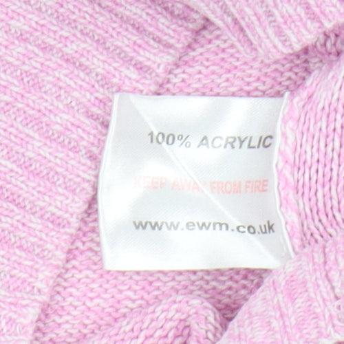 Honor Millburn Women's Pink Cable-Knit Pullover Jumper Size L
