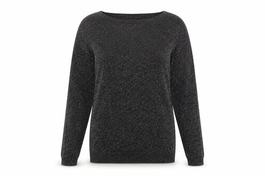 Front view of Pied a Terre Women's Black jumper, size 12