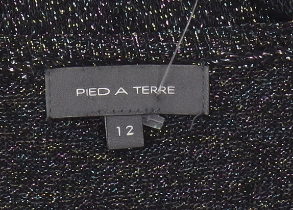 Pied a Terre Women's Black Pullover Jumper Size 12