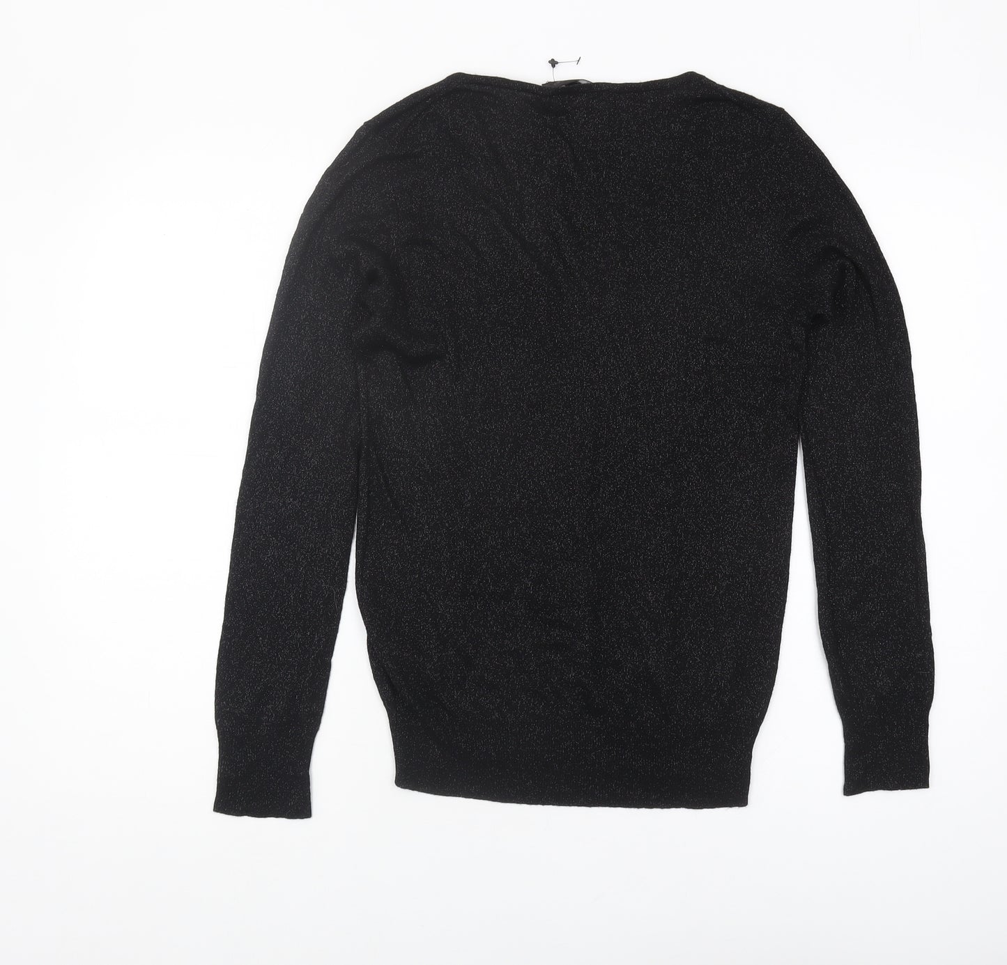 Great Plains Women's Black V-Neck Pullover Jumper M