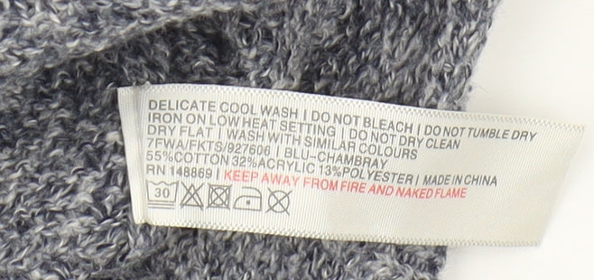 Fat Face Women's Grey Pullover Jumper Size 12