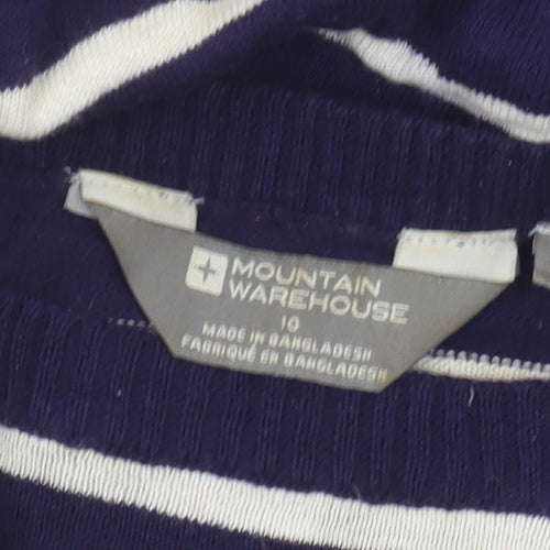 Mountain Warehouse Women's Blue Stripe Jumper Size 10