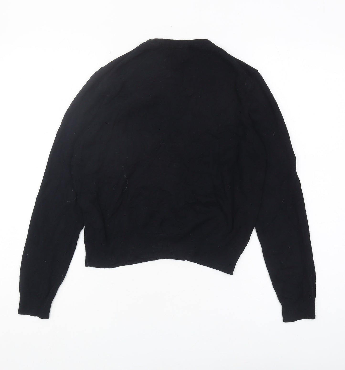 Marks and Spencer Black Embroidered Cardigan - Size 12