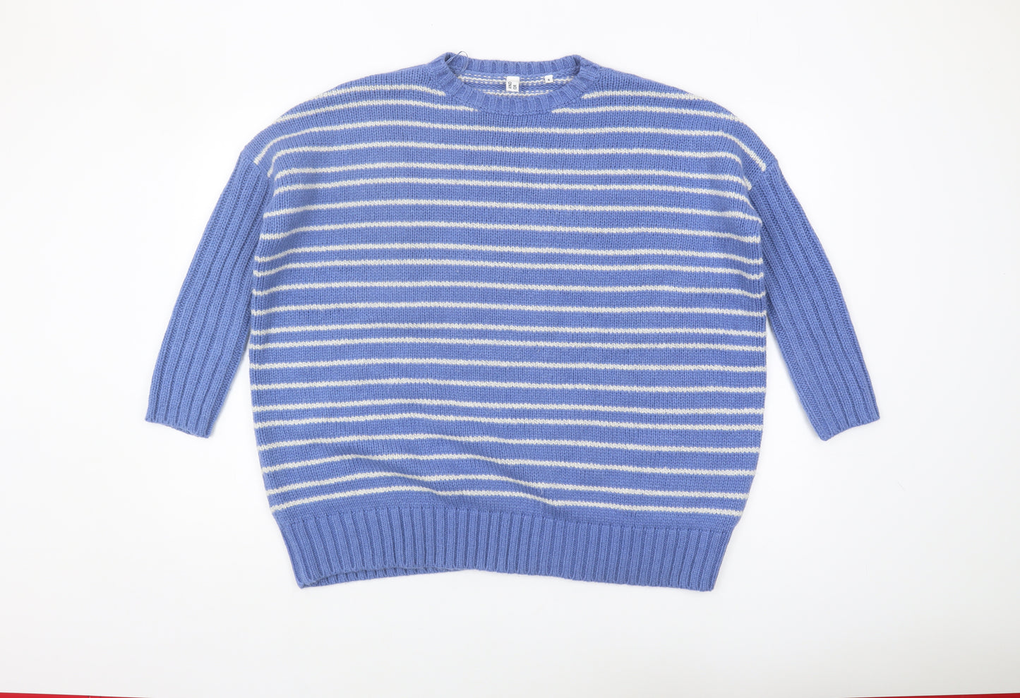 AND/OR Women’s Blue Striped Pullover Jumper