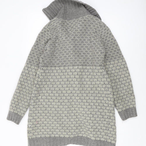 Monsoon Women's Grey Cardigan, M, Chunky-Knit, Casual Style